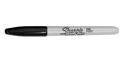 Sharpie Permanent Markers Fine Black - Pack Of 12 - Sharpie