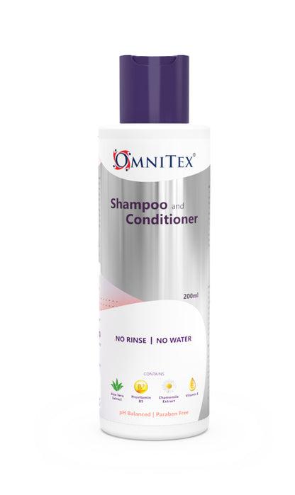 Omnitex Rinse Free Shampoo & Conditioner 200ml - Omnitex