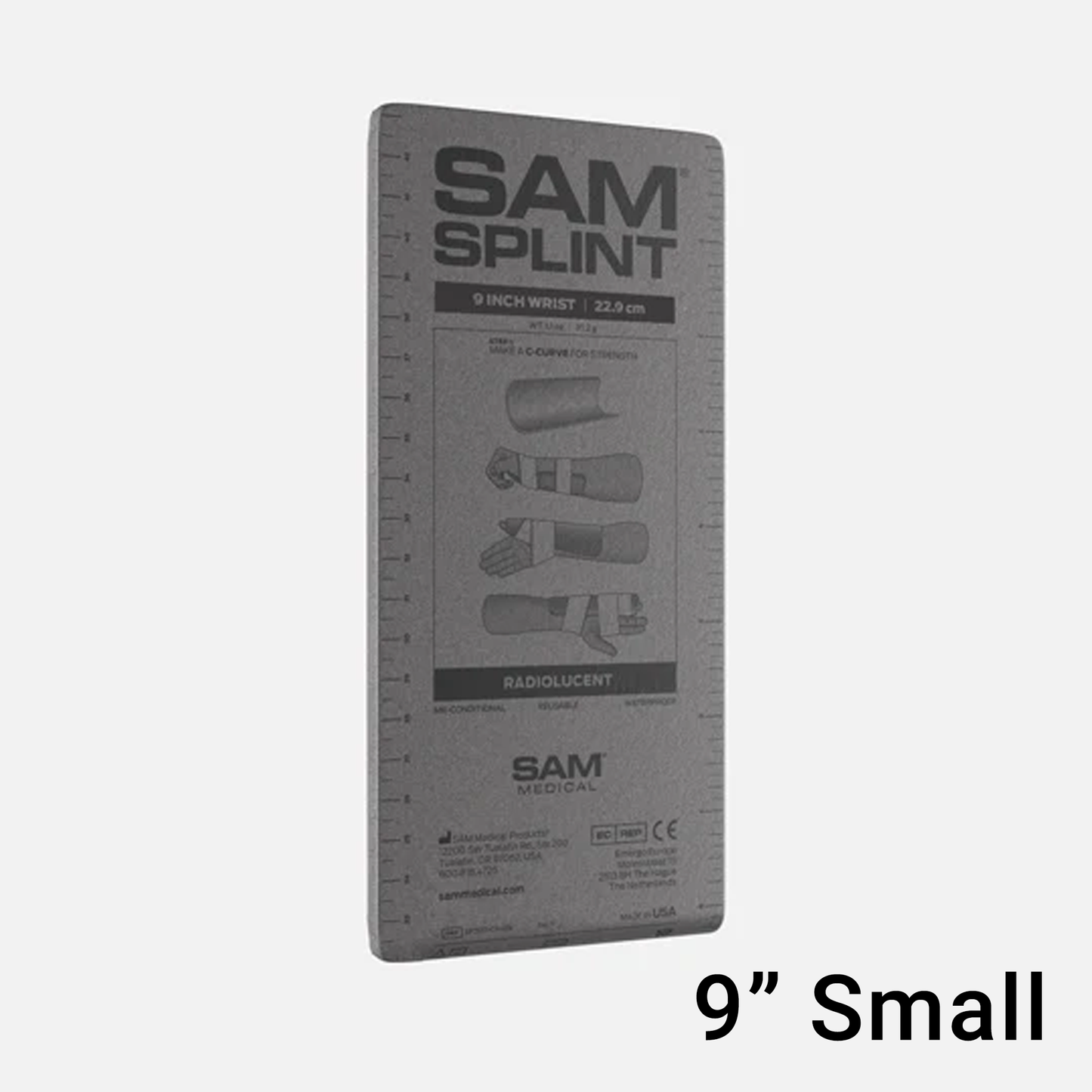 SAM® Splint 9" 22.9cm x 10.8cm Small - Charcoal - SAM Medical