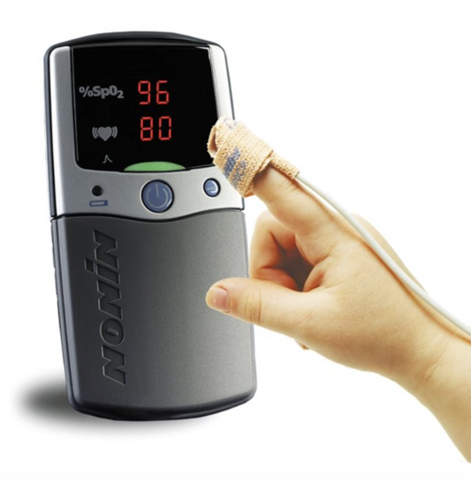 Nonin PalmSAT 2500 Handheld Pulse Oximeter. Nonin Purelight sensor, Paediatric - ProAct