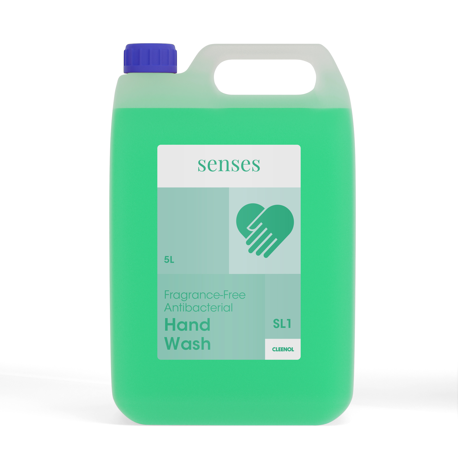 Senses Antibacterial Fragrance Free Handwash - 5L - Cleenol