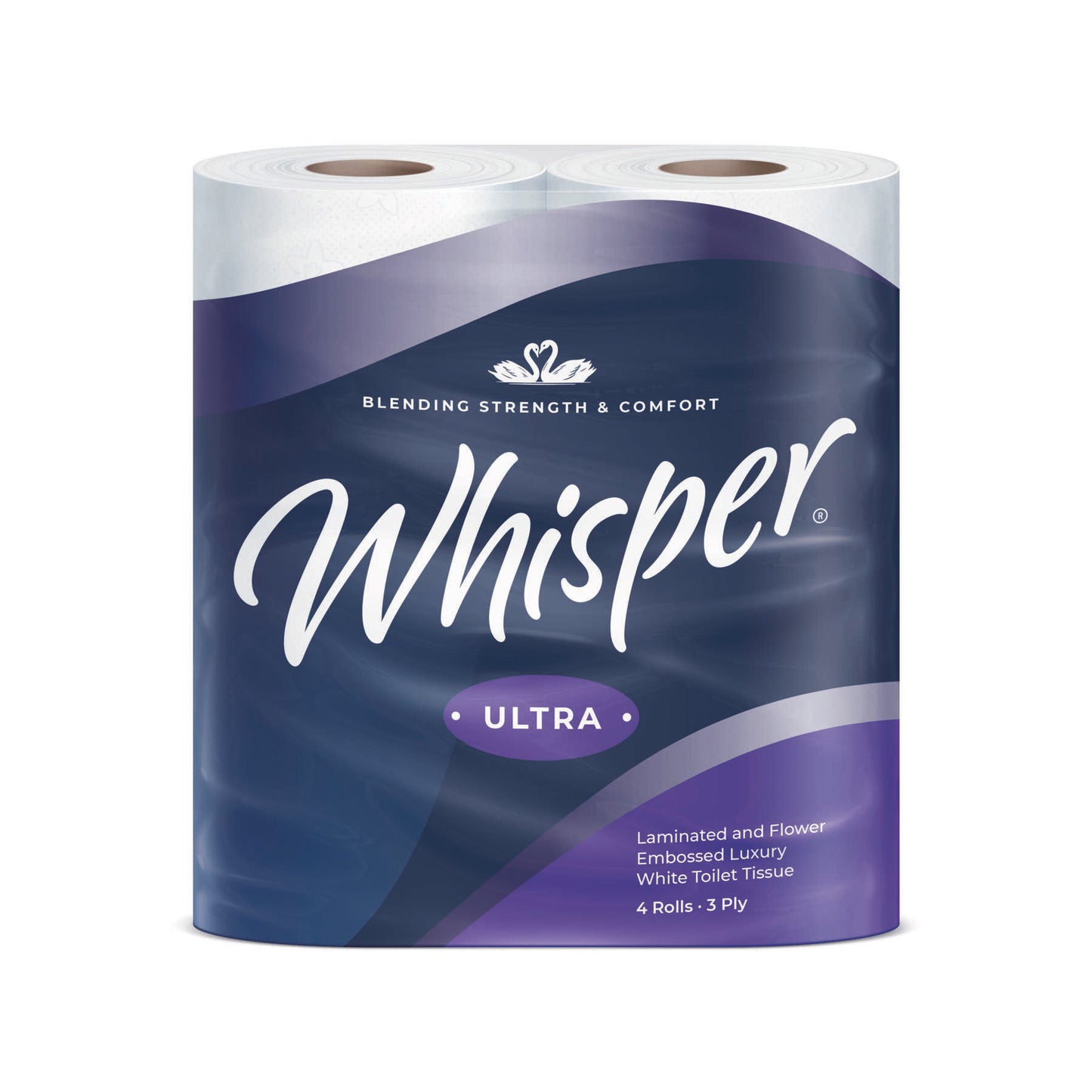 Whisper Luxury 3 Ply Toilet Roll x 40 Rolls - Northwood