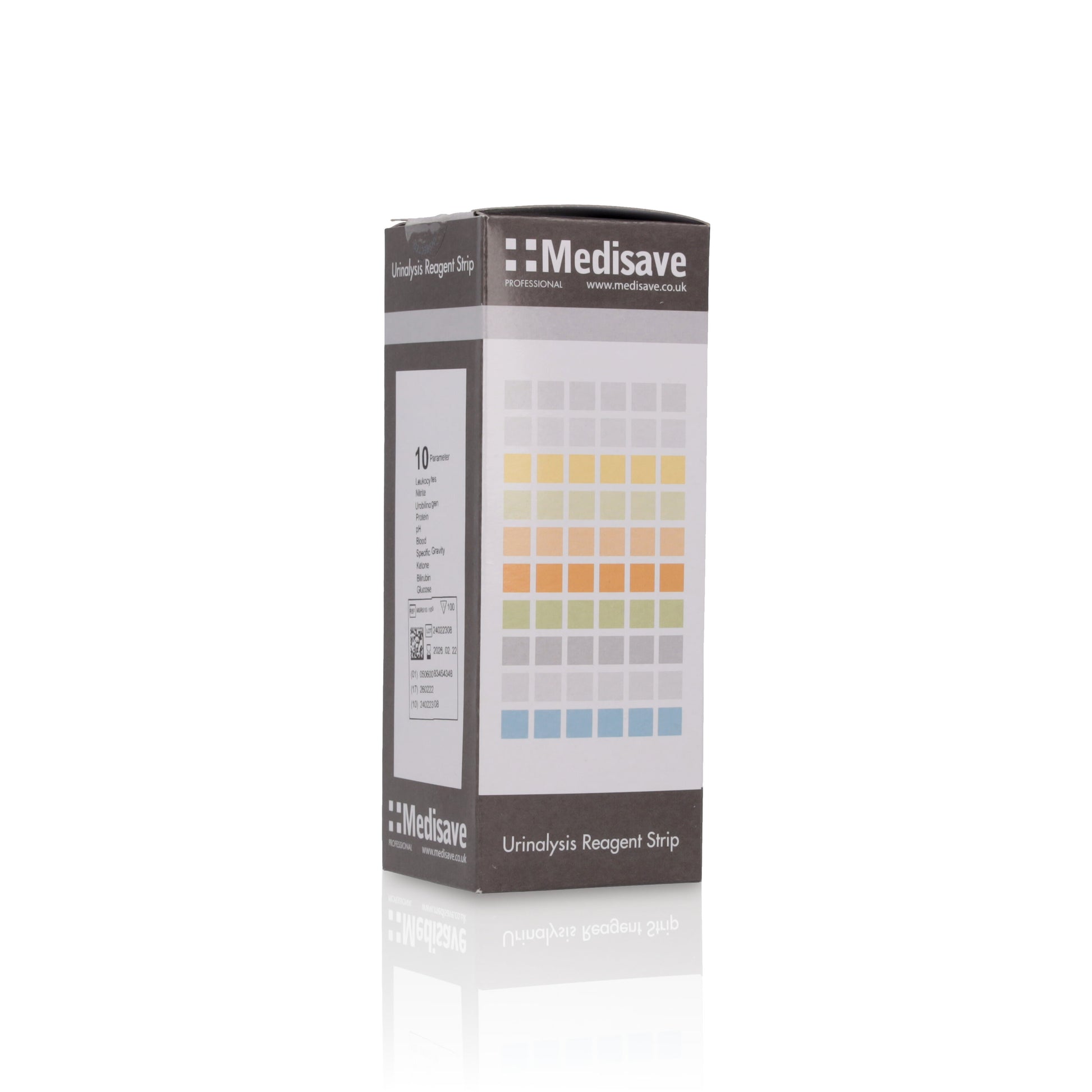 Medisave 10 Parameter Urinalysis Reagent Urine Test Strips x 100 - Medisave Professional