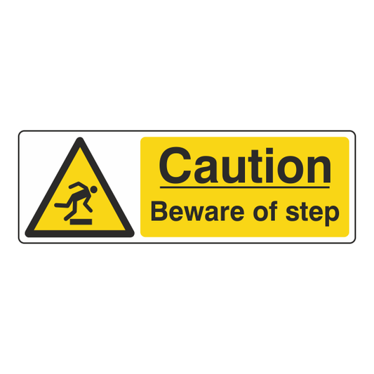 Caution Beware Of Step Sign - Medisigns