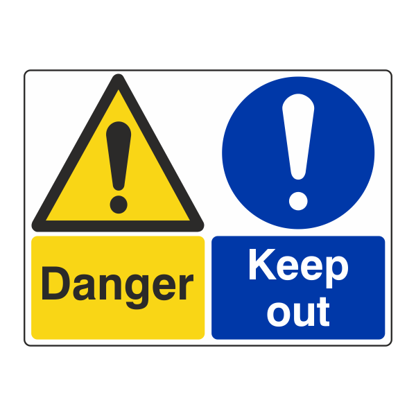 Danger - Keep Out Sign – Medisave UK