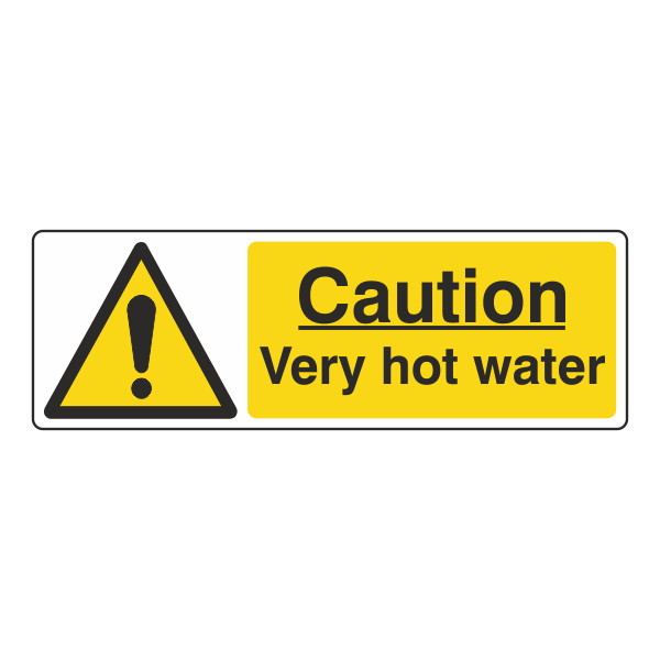 Caution Very Hot Water Sign - Medisigns