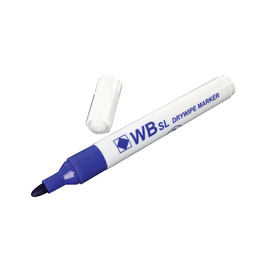 Blue Whiteboard Marker Pens - Bullet Tip - Pack of 10 - Vow