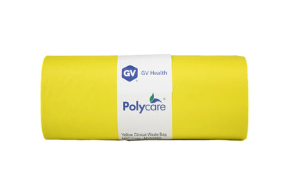 Yellow - Medium Duty Clinical Waste Bag - Large 90L - Roll of 25 - GV Health