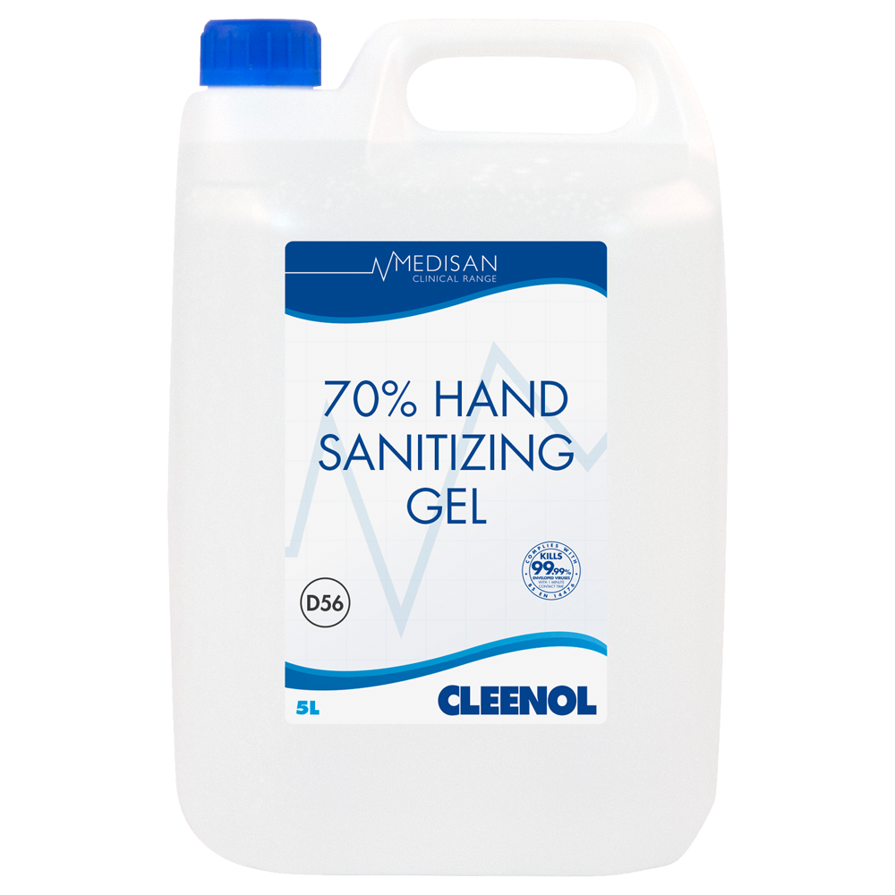 70% Alcohol Hand Sanitiser - 2x 5 Litre Bottles - 