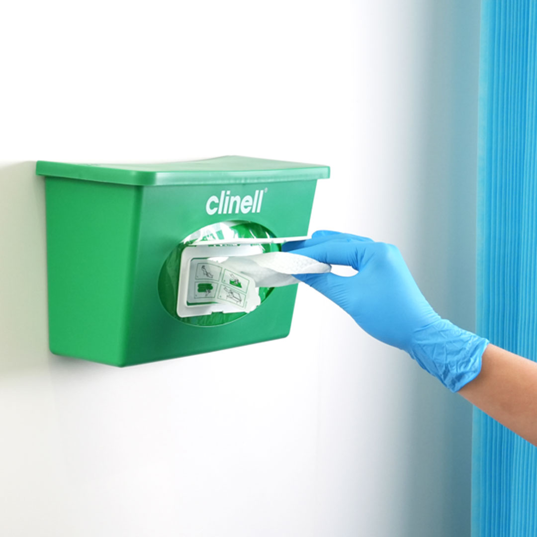 Clinell Universal Wipes Wall Mounted Dispenser - Green - 