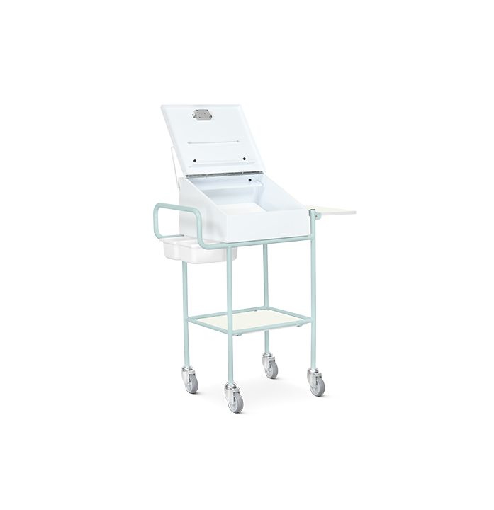 Metal Dispensing Trolley - 650 x 470 x 1100mm - Bristol Maid