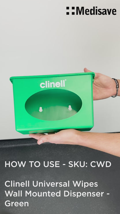 Clinell Universal Wipes Wall Mounted Dispenser - Green