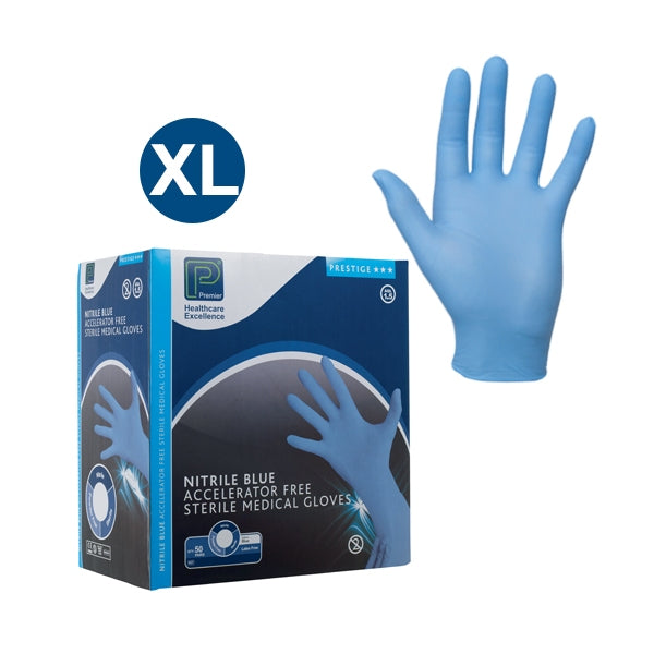 Nitrile Powder Free Non-sterile Examination Gloves - Box Of 100 - Extra ...