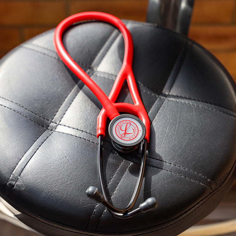 Littmann Cardiology IV Diagnostic Stethoscope: Red & Smoke - Limited Edition 6182 - Littmann Stethoscopes