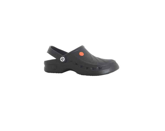 ‘Sonic’ Washable Theatre Nurse Clogs Black - 