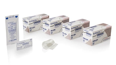 Surgicel 5 x 7.5cm - Box of 12 - Ethicon