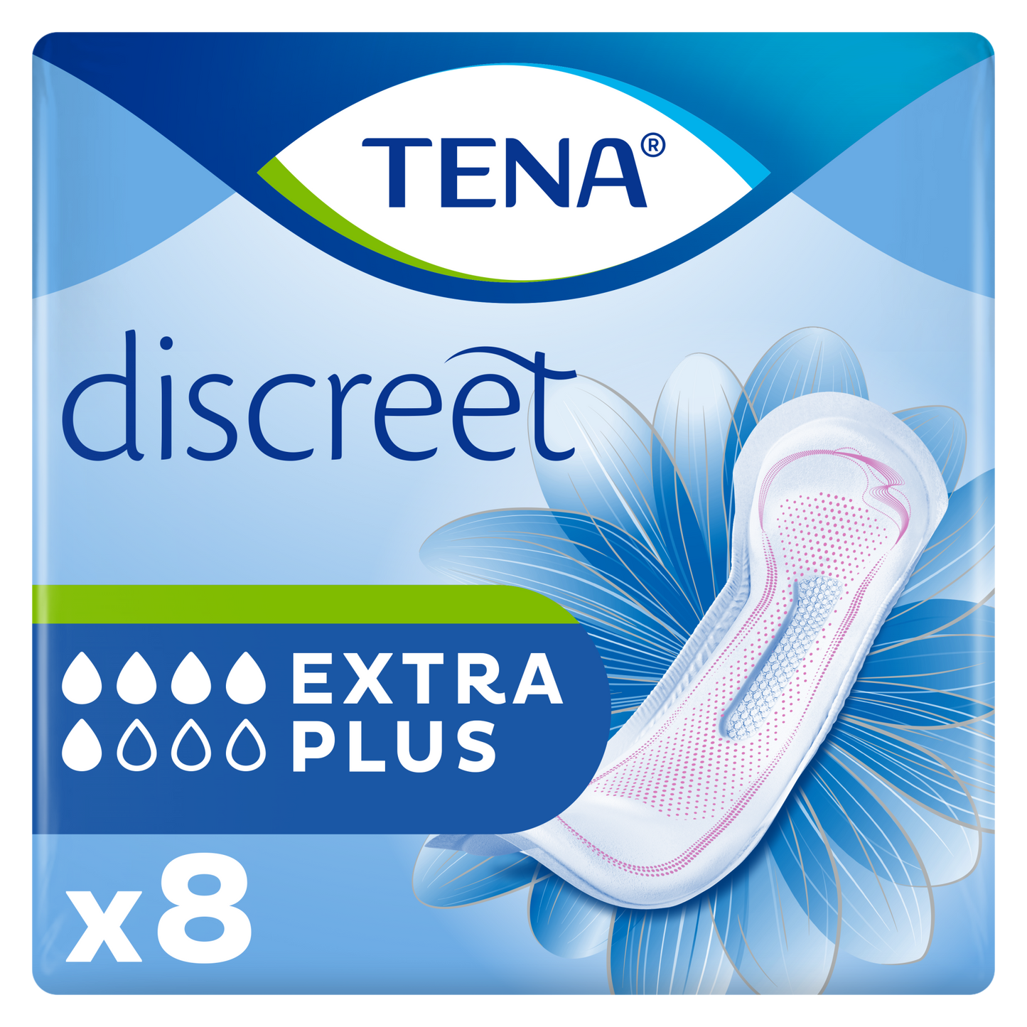 TENA Discreet Extra Plus Pack of 8 - Tena