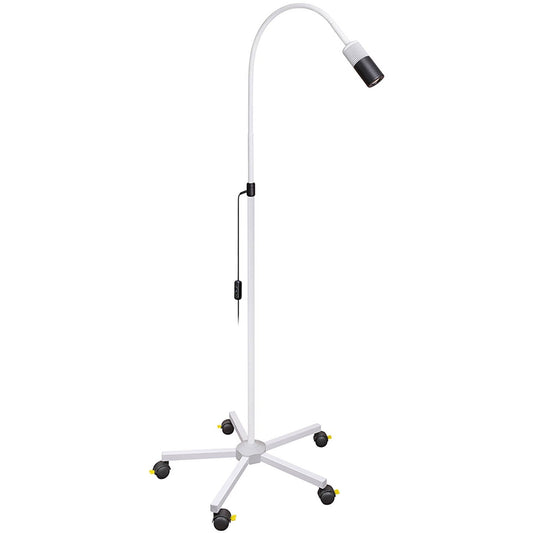 LED Examination Lamp FOCUS on 5-feet-stand - Powder Coated - White - CLEARANCE - Luxamed