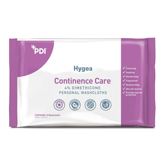 PDI Hygea Body Care Wipes - Fragranced x 8 - CLEARANCE - Short Dated 09/2024 - PDI