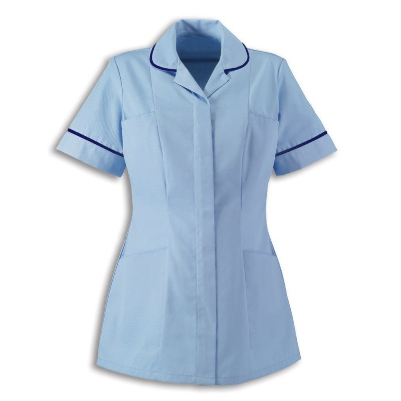 Traditional Nurses Tunic with Contemporary Cut - Pale Blue - Alexandra