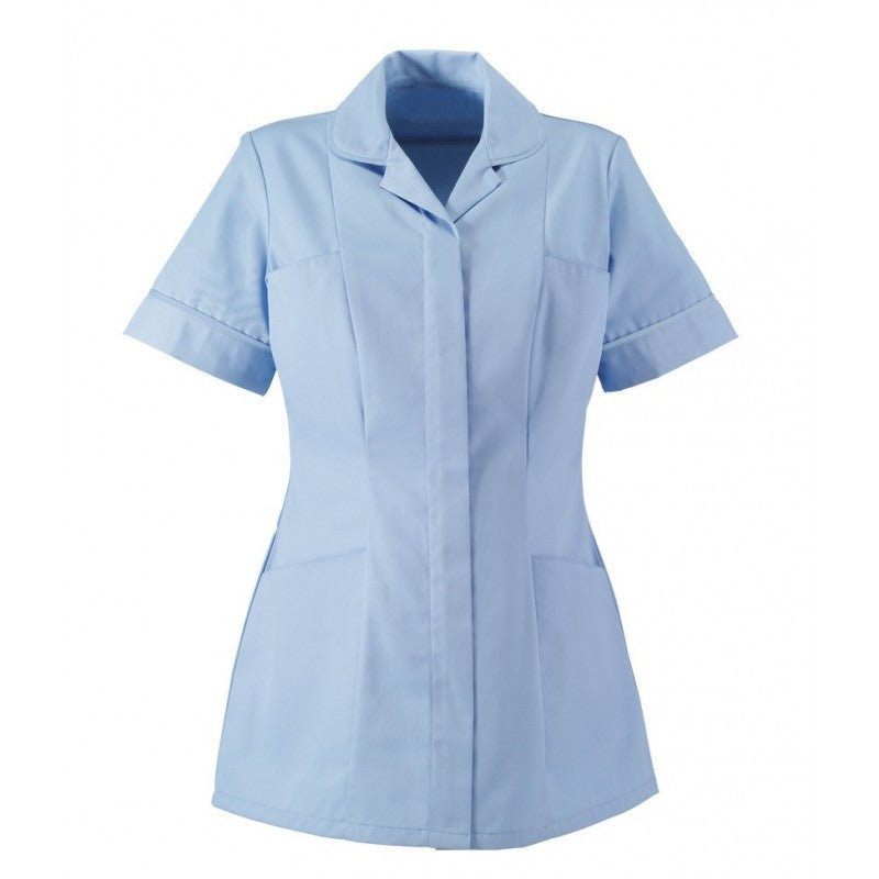 Traditional Nurses Tunic with Contemporary Cut - Pale Blue - Alexandra