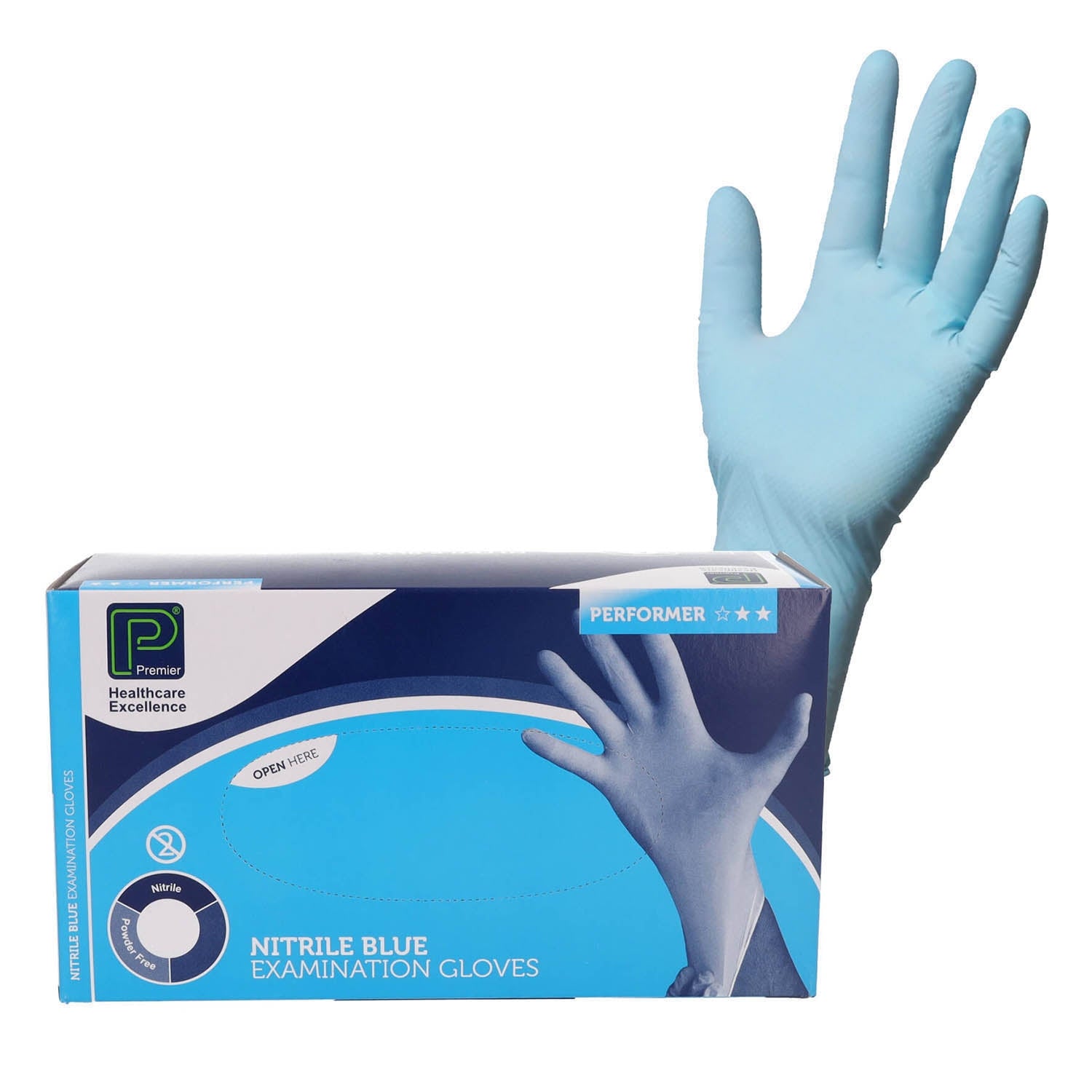 Blue Nitrile Gloves Small – Medisave UK