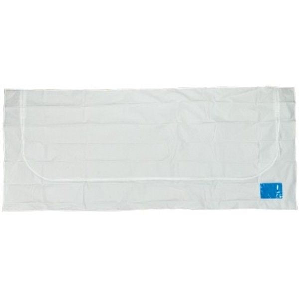 White PEVA Large Adult Body Bag - Barber