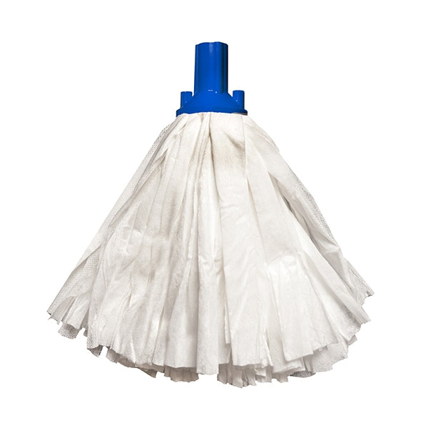 Exel Big White Mop - Blue - Bunzl Catering Supplies