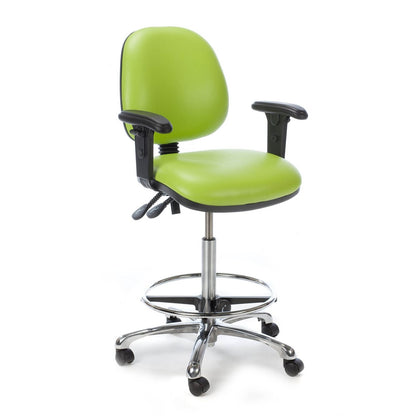 Classic Operators Chair - High Version - Height Range 57-83cm - Foot Support Ring Fitted - 