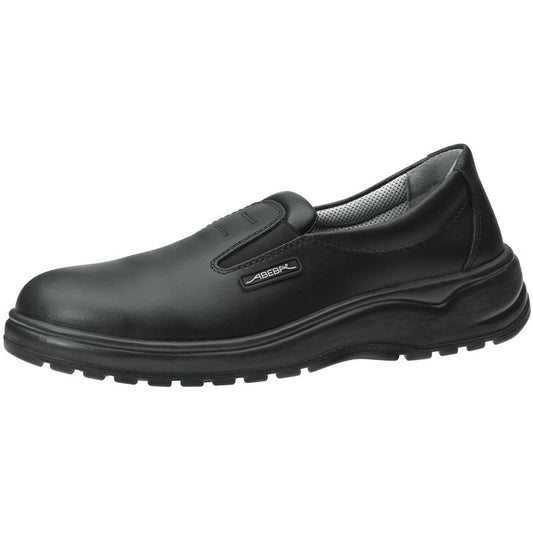 Abeba "Light" Steel Toe-Capped Nursing Shoes - Smooth Black Leather - 