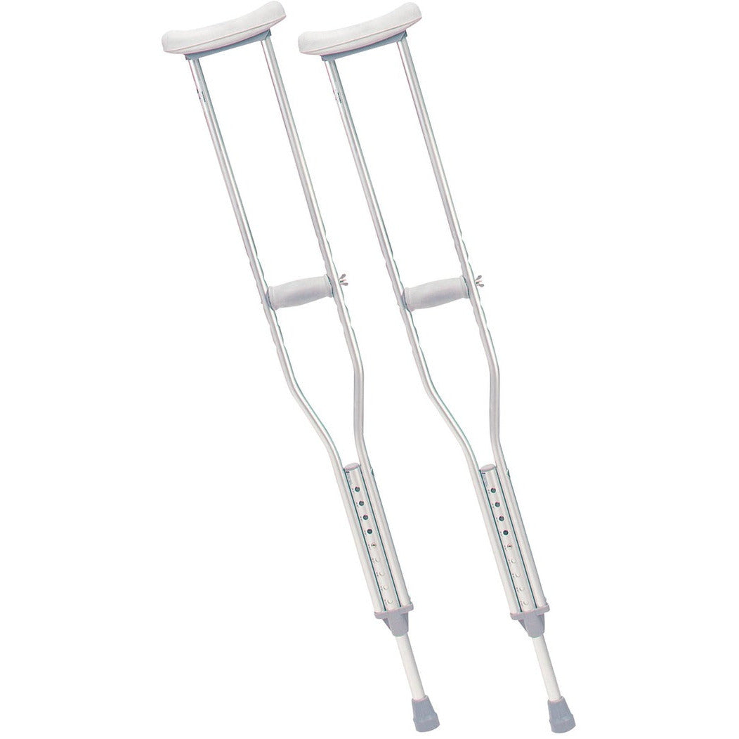 Aluminium Underarm Crutches Adult Pair - Drive Medical