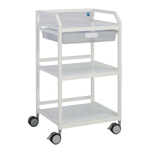 Howarth Trolley 960 x 565 x 450mm Full Width Shelves - White - 