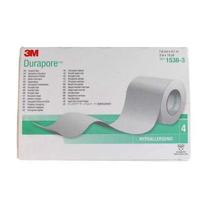 3M™ Durapore Surgical Tape 7.5cm x 9.14m - Box of 4 - 3M