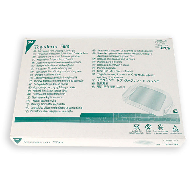 3M™ Tegaderm Transparent Film Dressing (10 x 12cm) - Case of 200 (50 x 4) - 3M