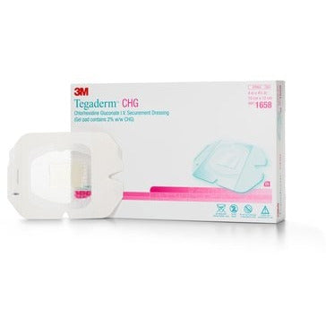 3M Tegaderm CHG Dressing - 10x12cm case of 25 1658R - 3M