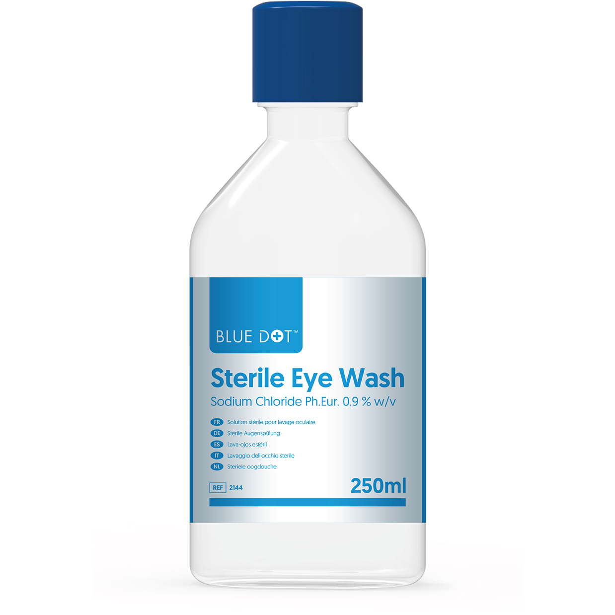 250ml Blue Dot Emergency Eye Wash Solution (Each) - Blue Dot