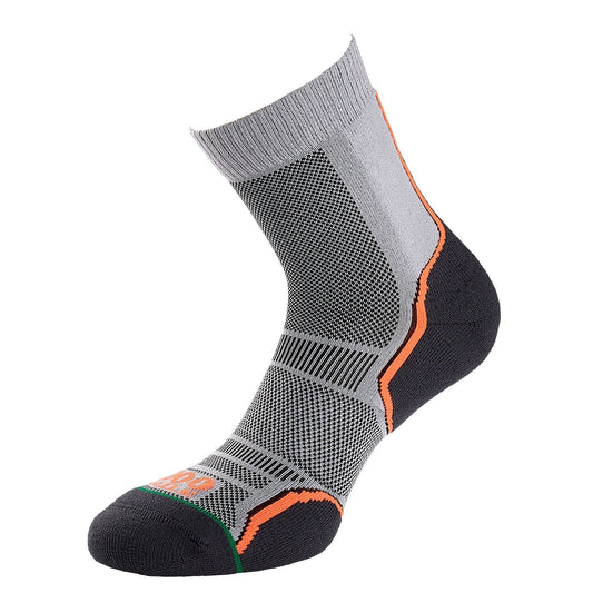 Trail Sock - 2 Pairs - Grey/Orange - 