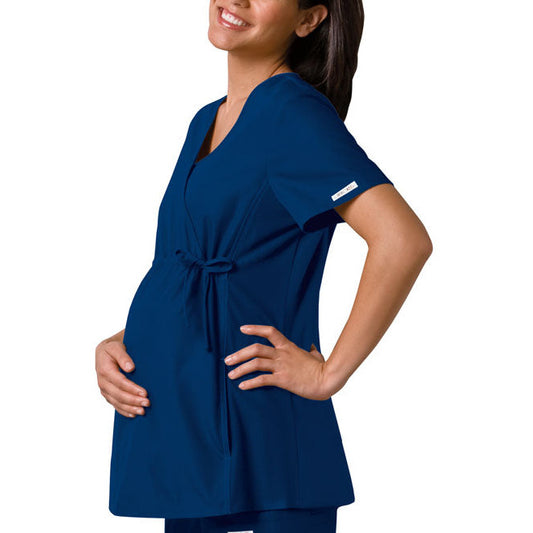 Cherokee Flexibles Maternity Mock-Wrap Tunic Top - 