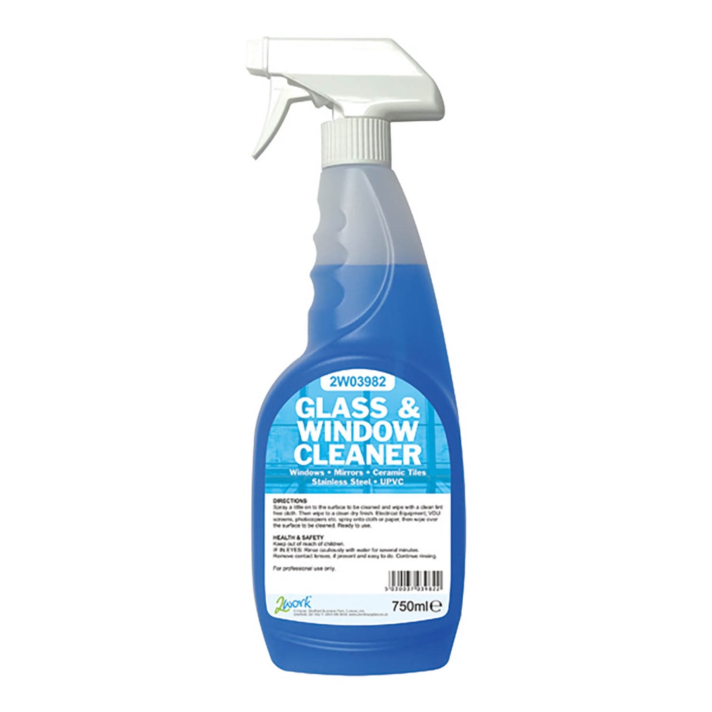 2Work Glass and Window Cleaner Trigger Spray 750ml - Discontinued