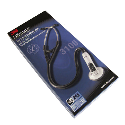 Littmann 3100 Electronic Stethoscope: Black 3100BK - 3M Littmann Offer - Littmann Stethoscopes