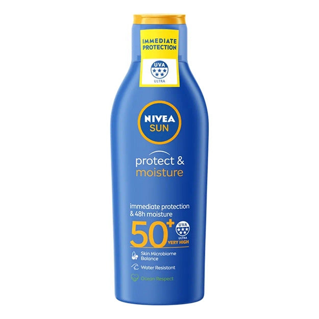 NIVEA Suncream Lotion SPF50+ - Protect & Moisture - 200ml – Medisave UK