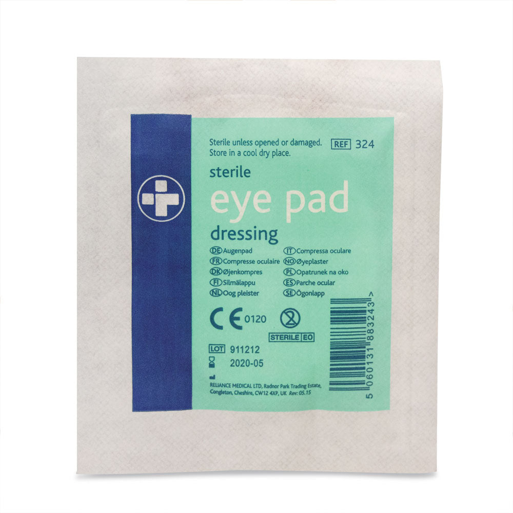 Eye Pad Dressing 6cm x 8CM - Pack Of 10 - Reliance