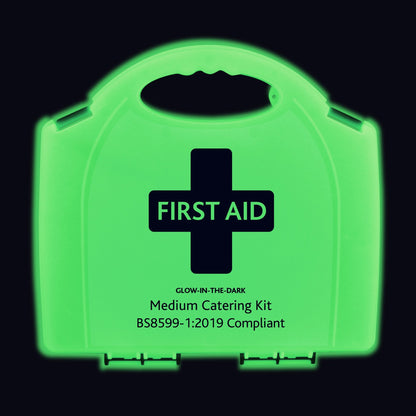 BS8599-1 Medium Catering First Aid Kit in Glow In The Dark Aura Box - Reliance