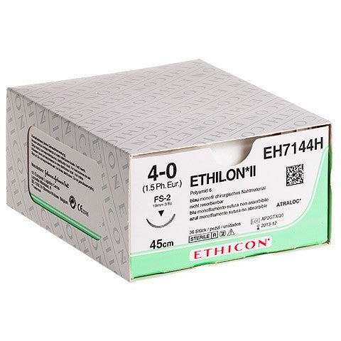 Ethilon Suture Black 45cm, M0.5 - Single - Ethicon