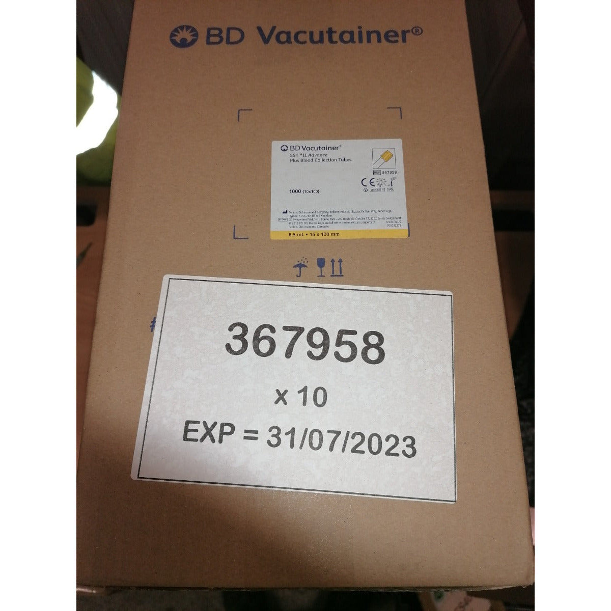 BD Vacutainer SST Advance Tube 8.5ml x 100 - CLEARANCE - Becton Dickinson