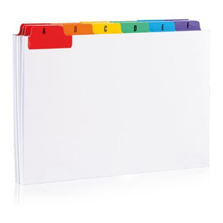 A-Z Guide Cards 203 X 127mm - Pack of 25 - Lyreco