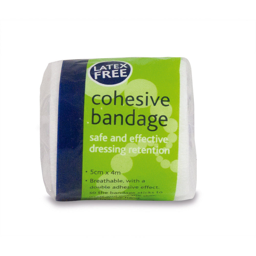 Cohesive Bandage - Latex Free White 5cm x 4m - Reliance