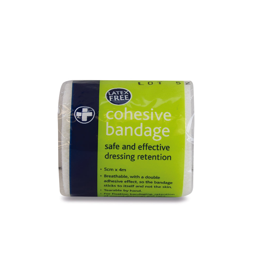 Cohesive Bandage - Latex Free White 5cm x 4m - Reliance