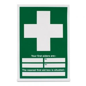 Your first aiders are & nearest first aid box - Rigid - Reliance