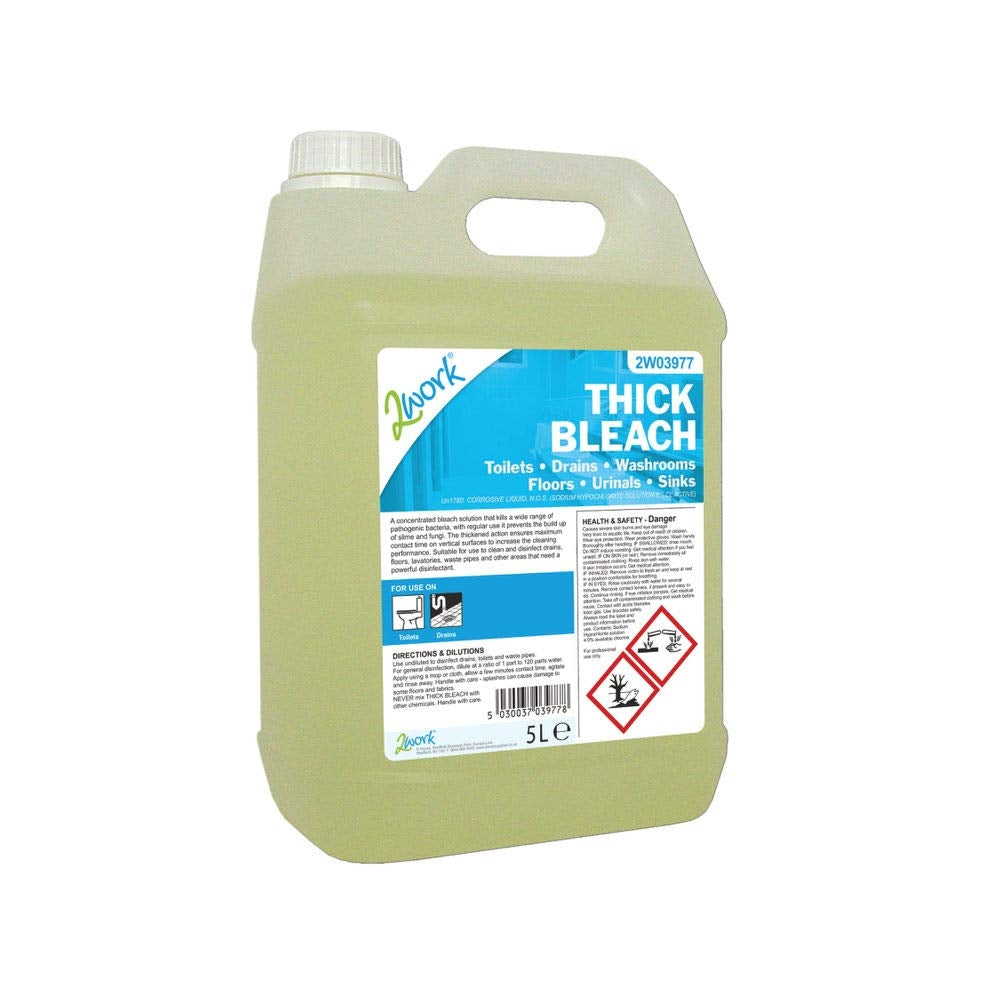 2work Thick Bleach 5 Litre - Vow